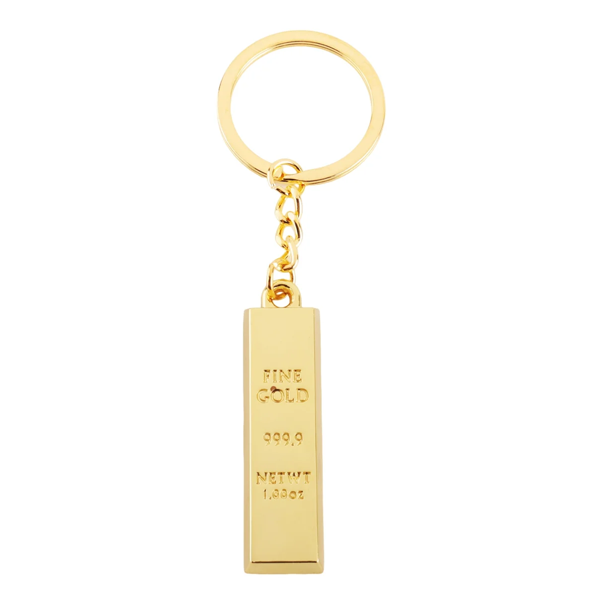 Миниатюрный кулон-брелок из искусственного золота 9999 кольцо-брелок