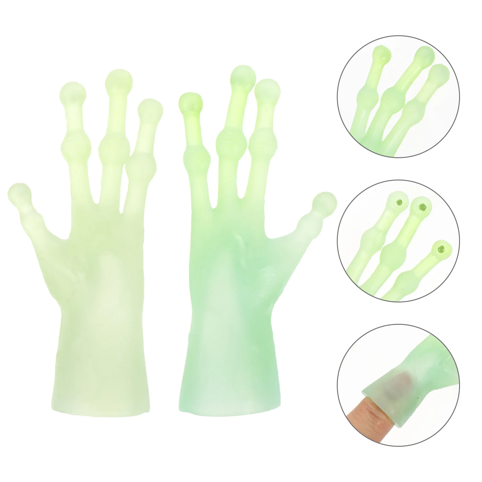 

Funny Trick Alien Finger Gloves Cover Costume Props for Cosplay Halloween