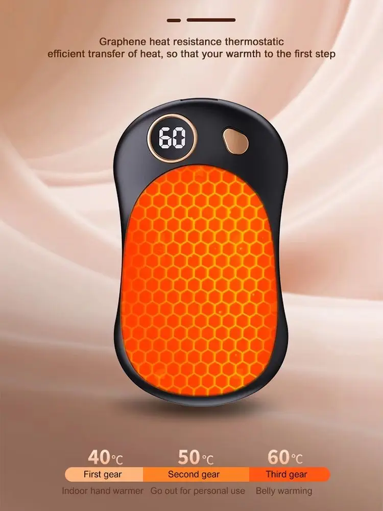 2024 новая грелка для рук с магнитной присоской зарядка через USB разделенный тип