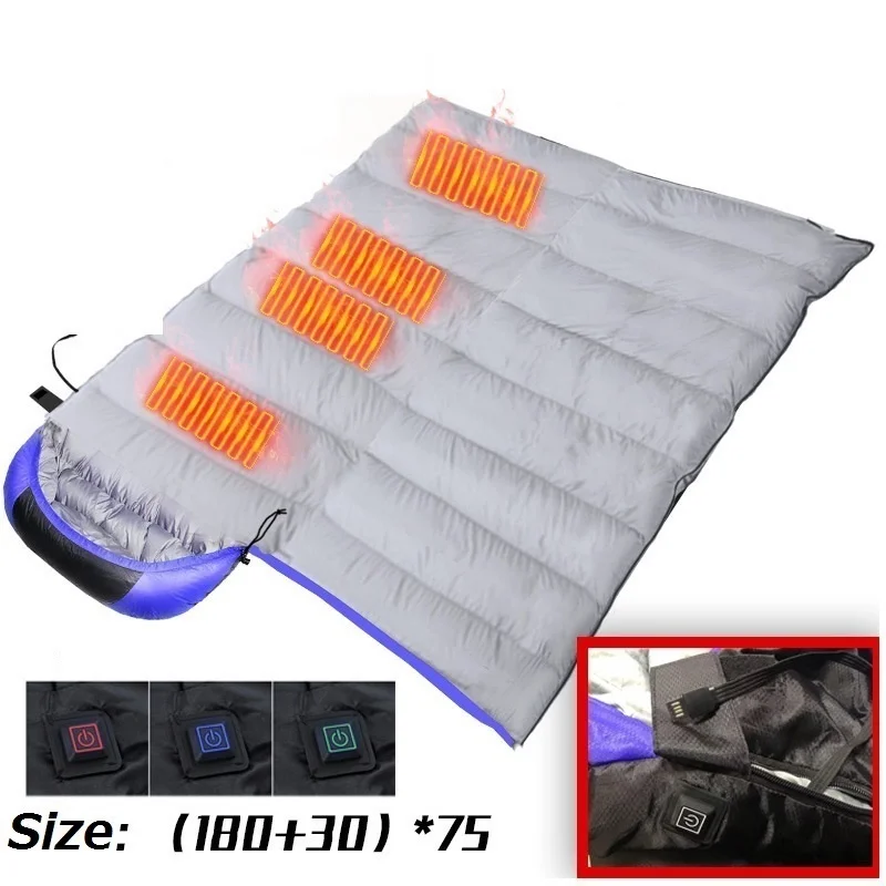

Electric Heating Sleeping Bags Keep Warm Heated Outdoor Sleeping Bag Soft Warm Home Sleeping Gears