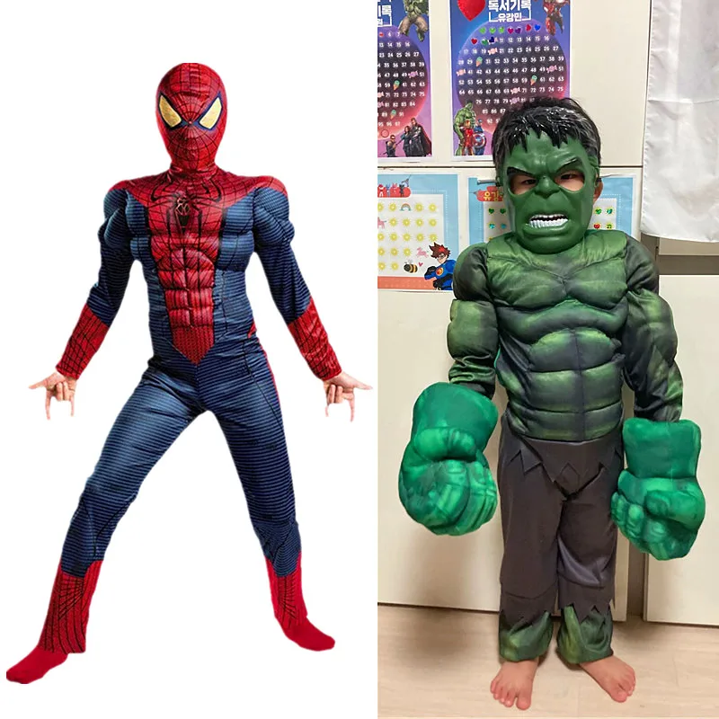 Детский костюм Мстителей косплей искусственная кожа плюшевые перчатки для