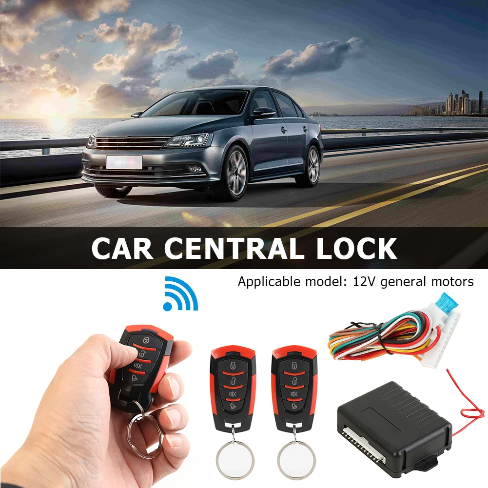 

Universal Car Remote Central Door Lock Remote Window Lift Auto Keyless Entry Alarm System Central Locking Kit 410/T111