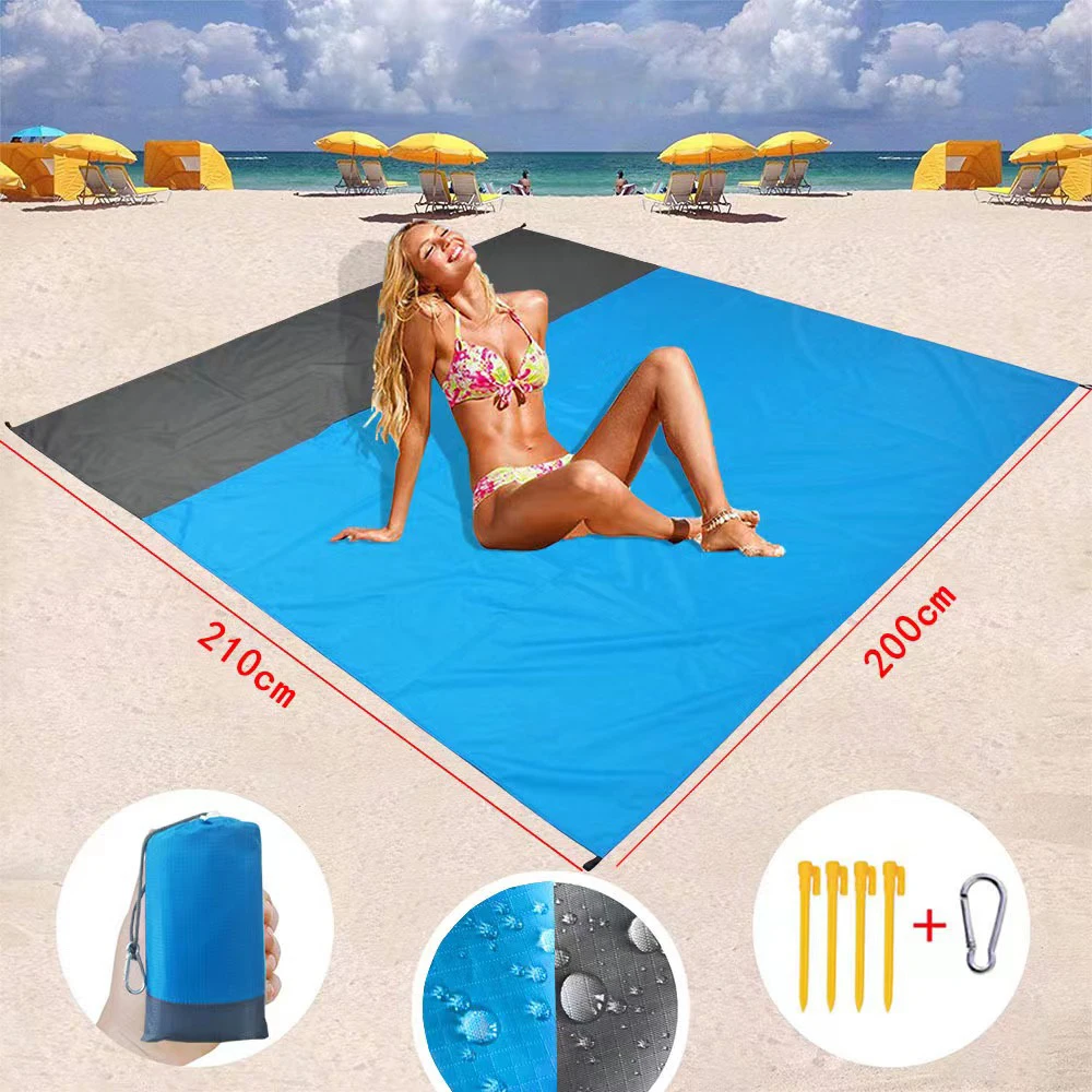 

200x210CM Camping Beach Blanket Waterproof Pocket Portable Folding Mat Outdoor Mattress Lightweight Picnick Tent Sand Beach Mat