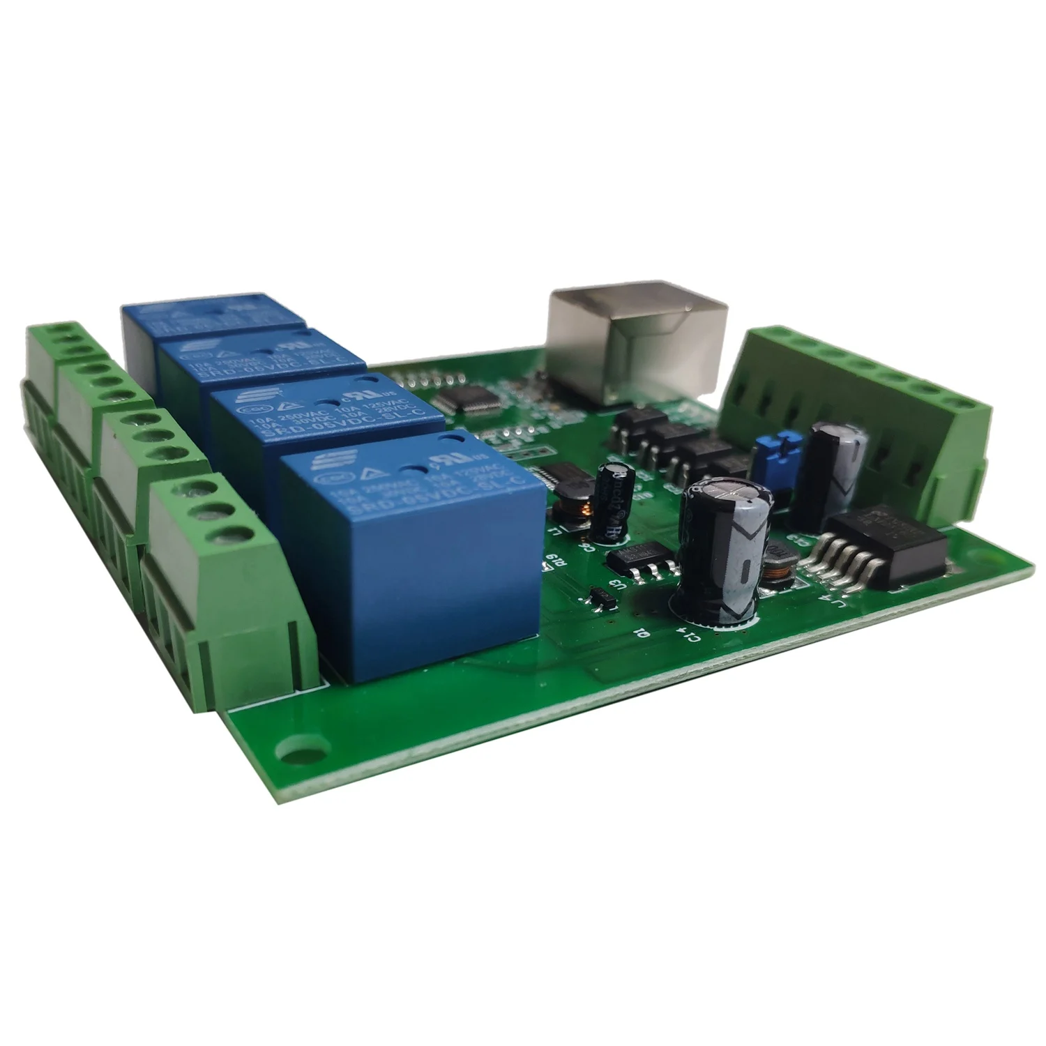 Сетевой пульт дистанционного управления LAN Ethernet RJ45 TCP/IP с 4-канальным реле UDP W5500 |