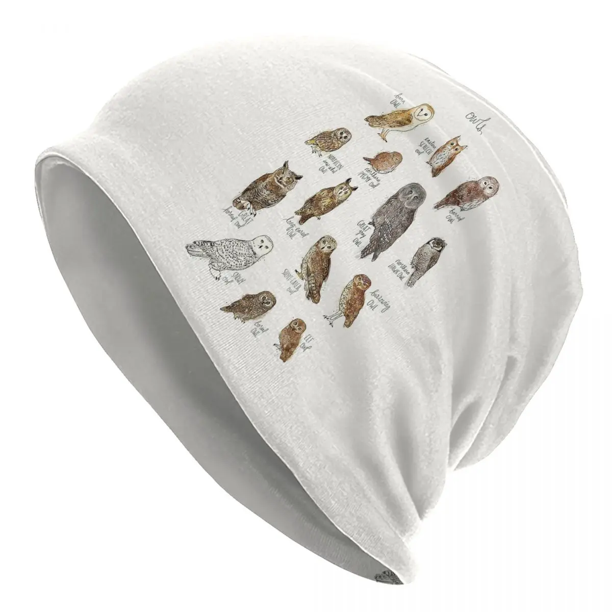

Теплая вязаная шапка с совами, модная шапка, осенне-зимние уличные облегающие шапки, шапки для мужчин, женщин и взрослых