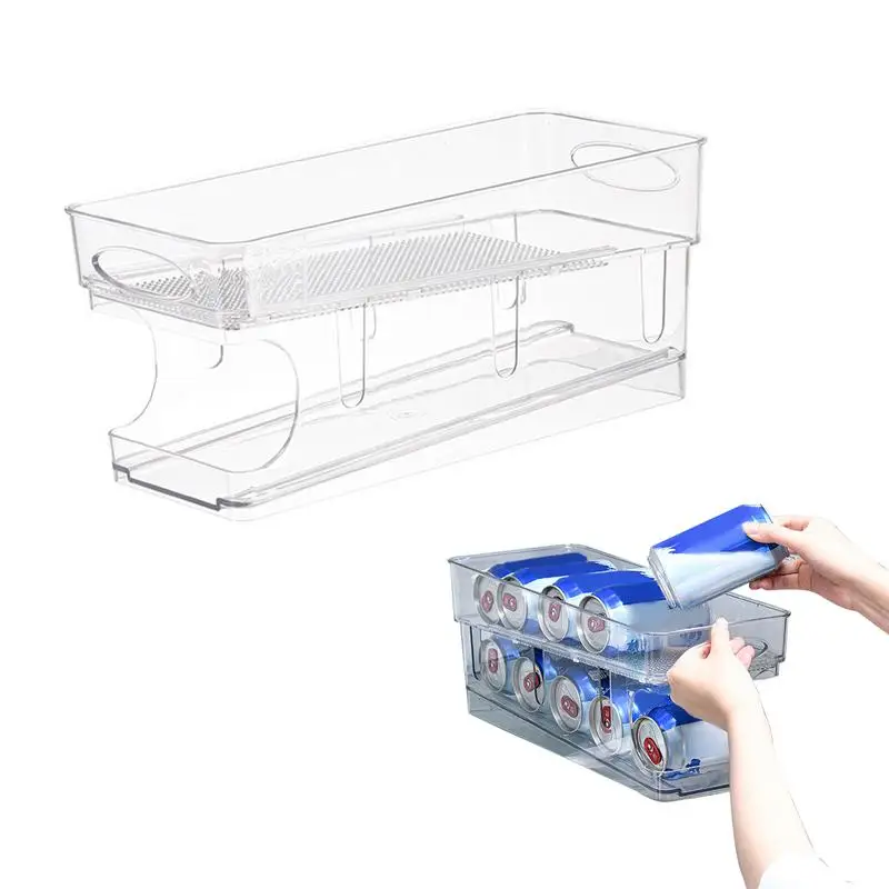 

Refrigerator Organizer Bins Soda Can Beverage Bottle Holder Fridge Organizer Pantry Organizer Kitchen Storage Rack Container