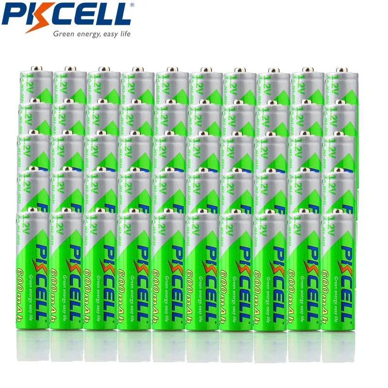 

50Pcs PKCELL Precharged LSD aa Batteries aa Rechargeable battery 600MAH 1.2V 2A rechargeable batteries for portable video