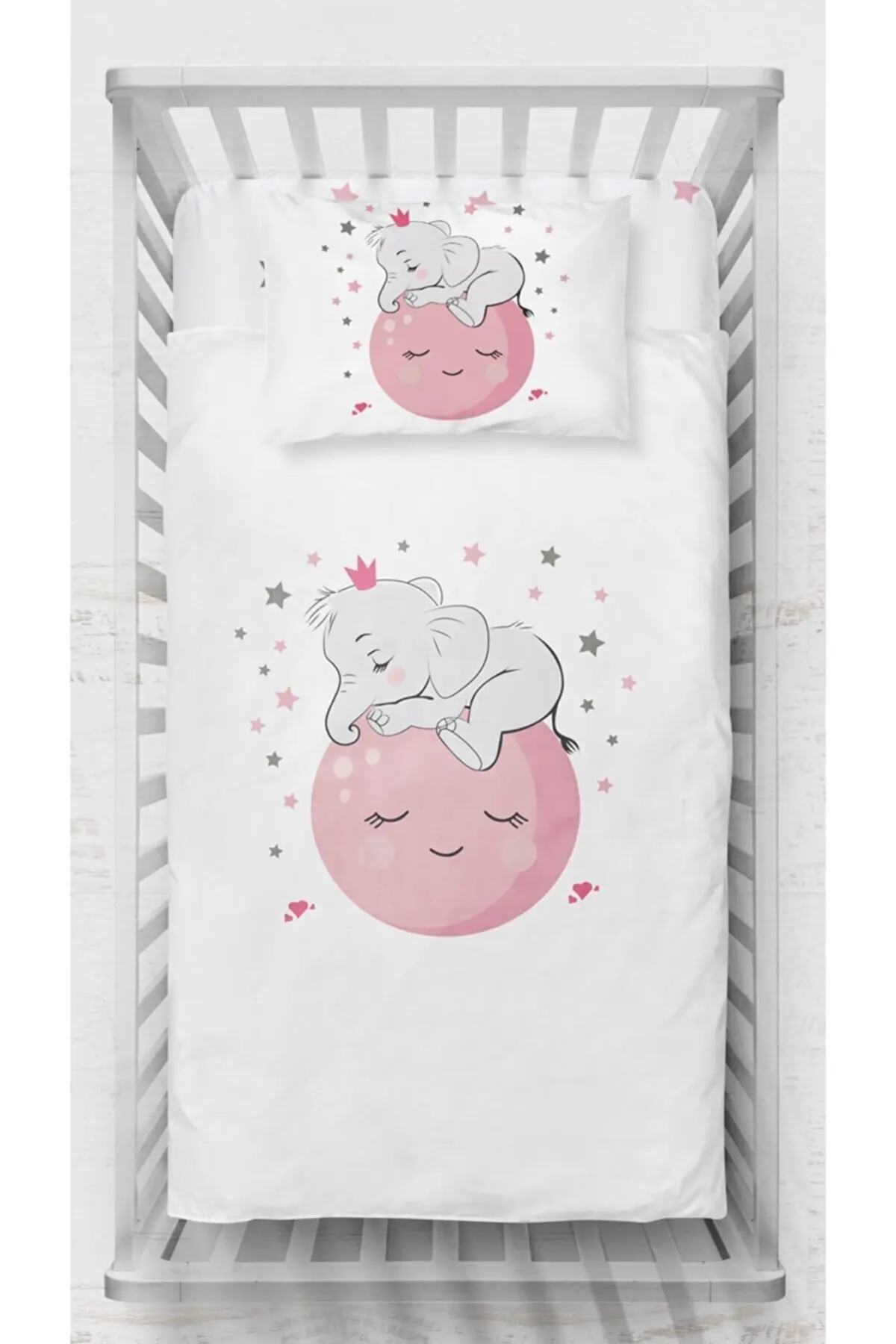 3 Pcs/Set Satin Baby Bedding Set Cartoon Animal Print Baby Crib Bed For Newborns Infant Bedding Set 100% Soft Comfortable Design