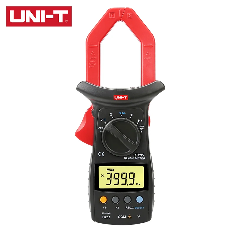 UNI-T UT205/UT206 1000A Digital Clamp Meter  Low-power Stable Aafe Eliable 4000-count REL Relative Measurement images - 6