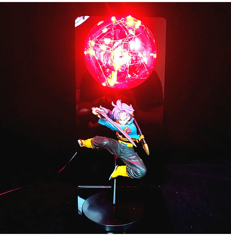 

Anime Dragon Ball Night Lamp MRC Tranx Future Warrior Table Lamp Led Luminous Creative Toy Gifts Vital Bullet Goku Super Saiyan