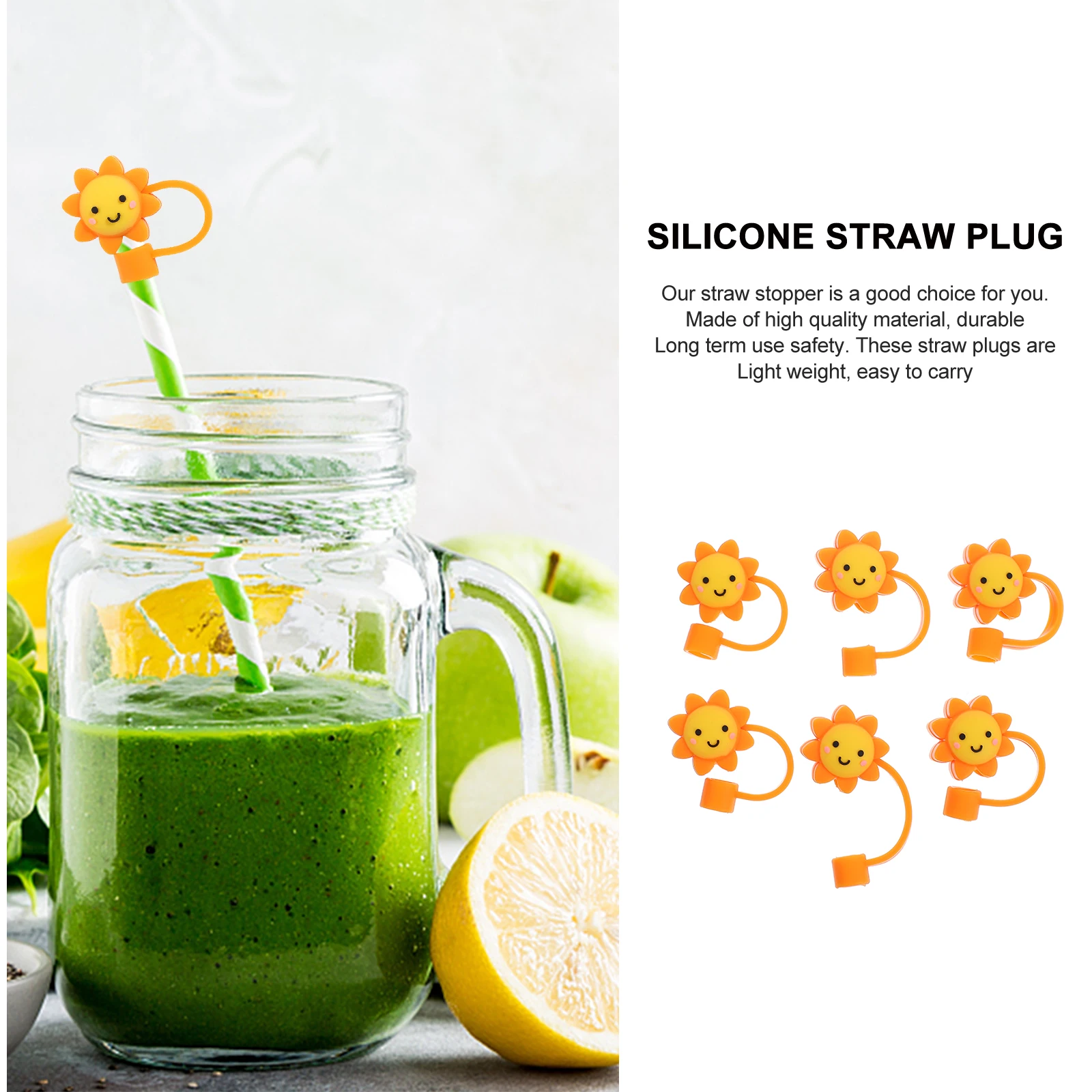 

Straw Cover Covers Silicone Cap Straws Tips Reusable Protector Drinking Caps Plug Toppers Tip Topper Tumblers Metal Plugs Sun
