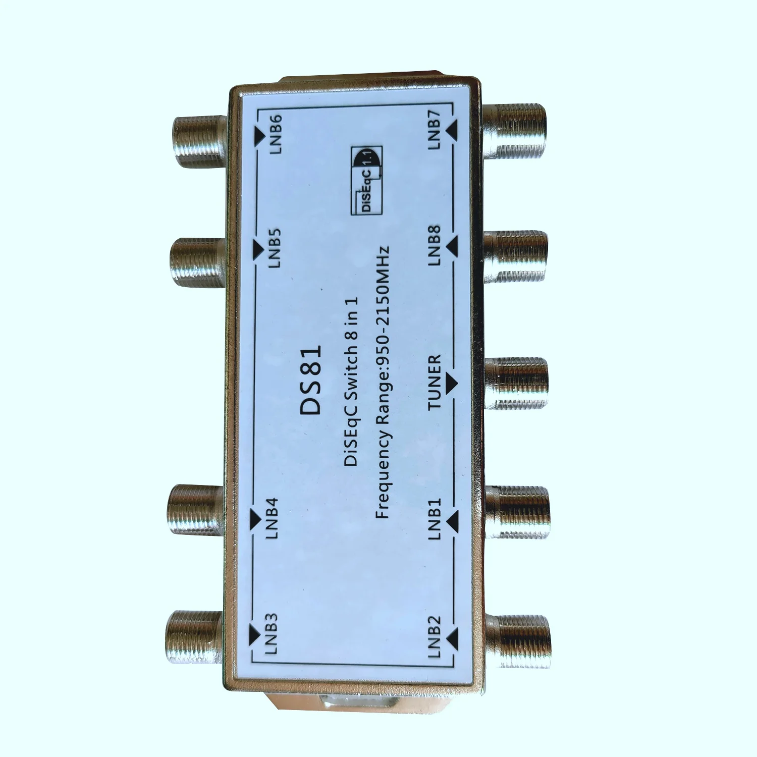 A01K-DS81 8-в-1 Спутниковый сигнальный коммутатор DiSEqC для LNB-приемников (мультикоммутер) (art.: 3920d862cd114) - 3920d862cd114