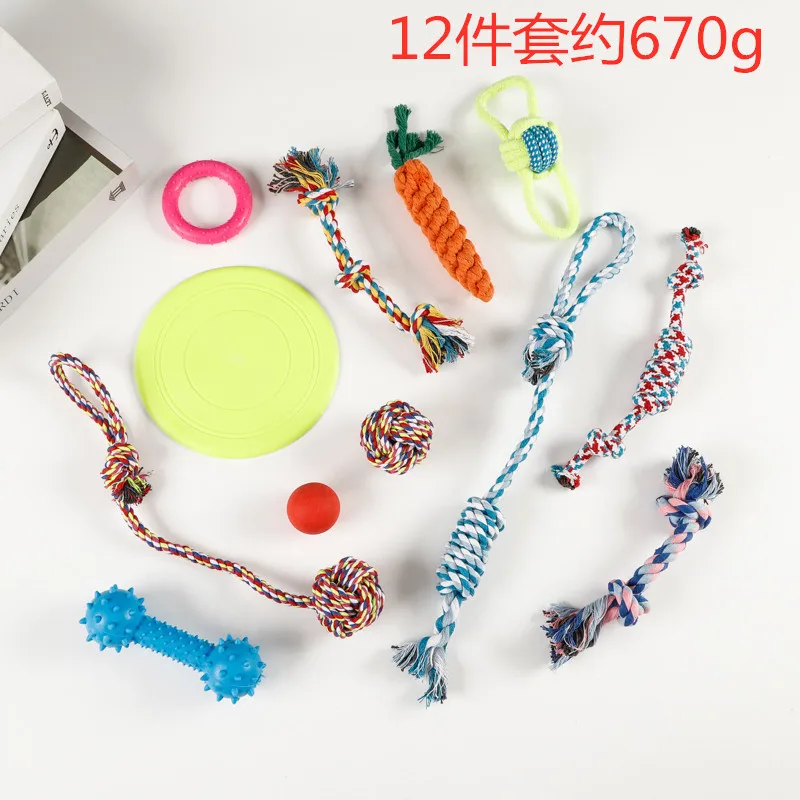 

Set of toys for dog, made of cotton rope to relieve boredom, large and medium sized dog, grinding toys, new Pet Products