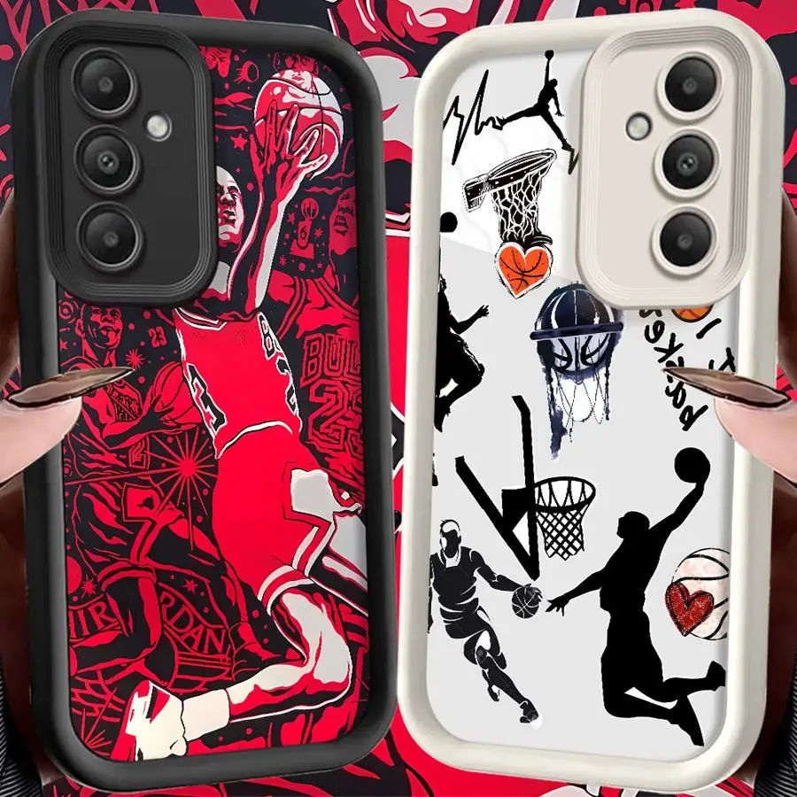 Фото Крутой чехол Basketball Man для Samsung Galaxy S25 Ultra S22 S20FE S25+ S23 FE S24 Plus S21 S24Ultra Soft Shell №1