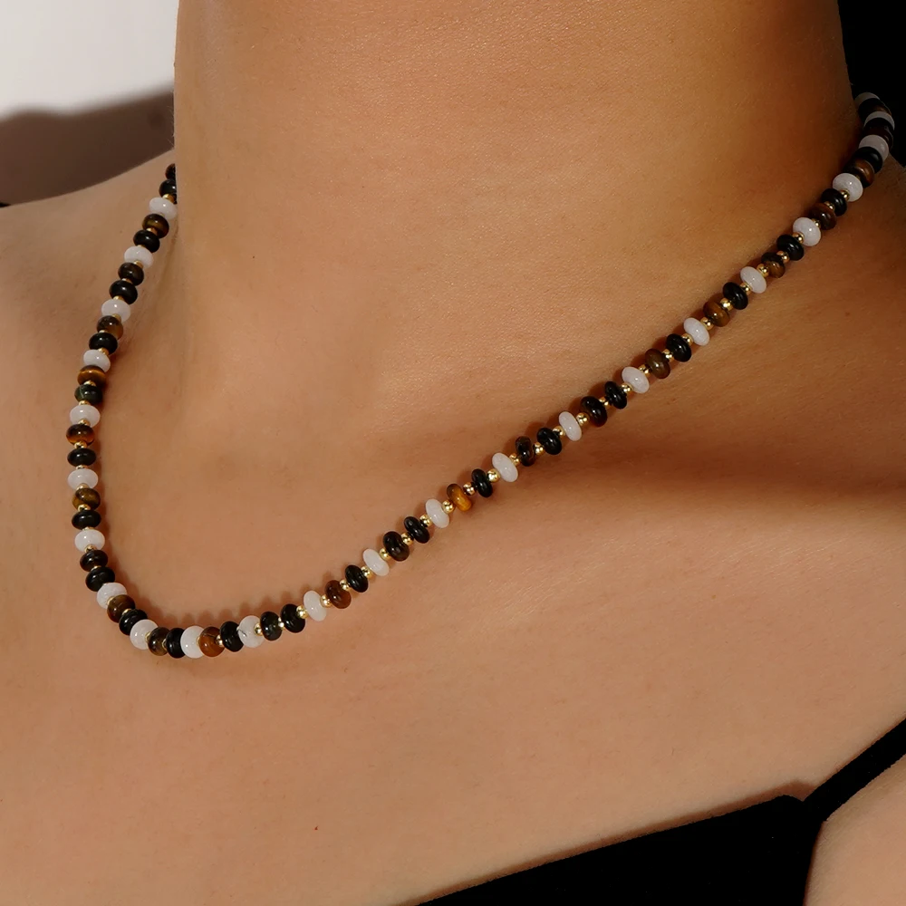 Ожерелье из бисера с медными бусинами в богемном ретро-стиле подходит для