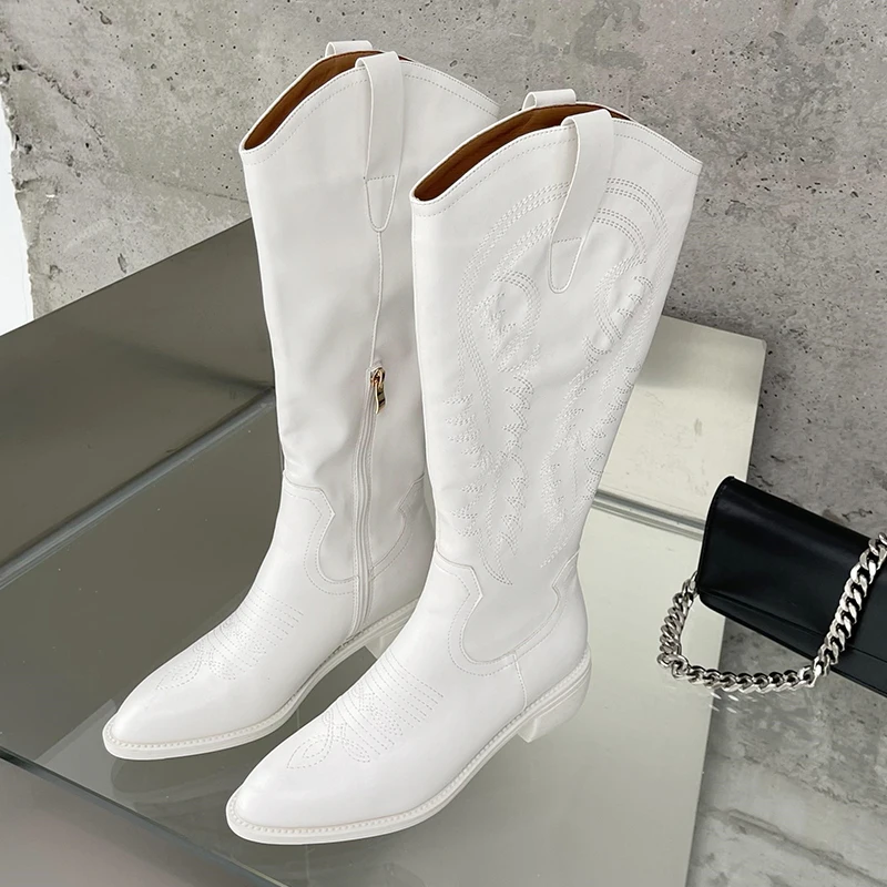 

Ladies Pumps Martin High Boots For Women Ladies Female Shoes Low Heels Pointed Toe Casual Outside Roman Modern Chelsea Boots