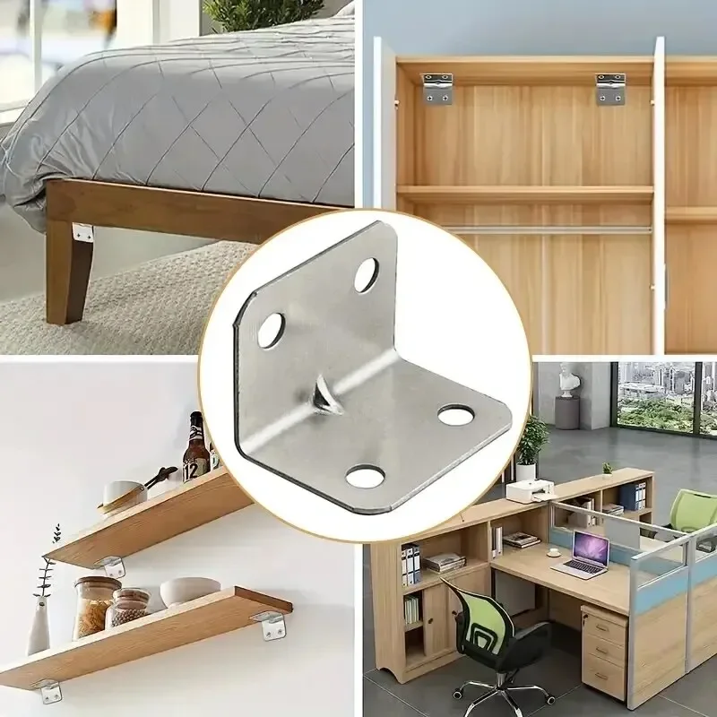 20шт Железный угловой 90-градусный кронштейн для стола стула шкафа гардероба
