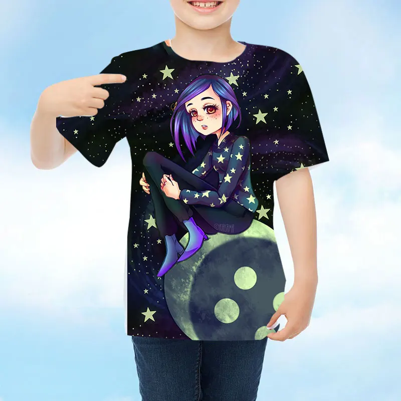 

Детская летняя футболка с коротким рукавом и круглым вырезом