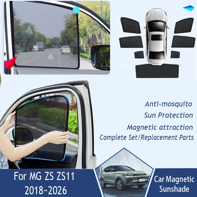 Автомобильный солнцезащитный козырек для MG ZS EV MGZS ZST VS ZS11 2018 ~ 2026 с защитой от