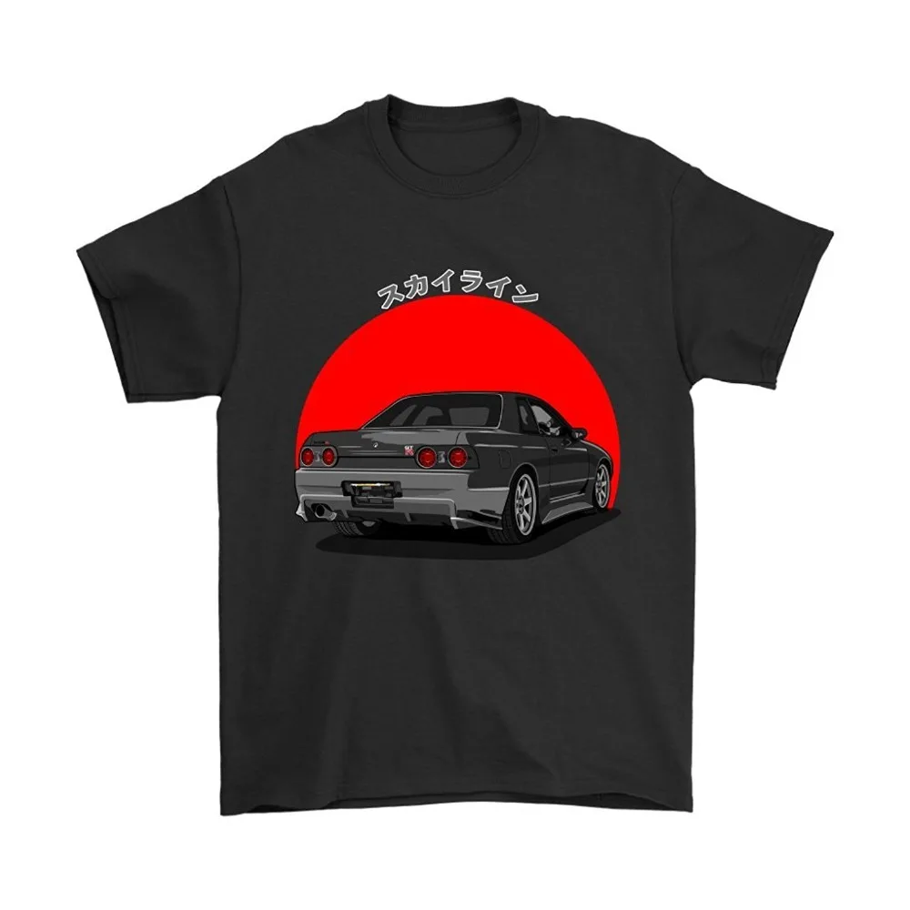 

T Shirts Fashion Cool Funny R32 Japan Car Skyline GTR JDM Tuner T-Shirt Summer Tee Shirt
