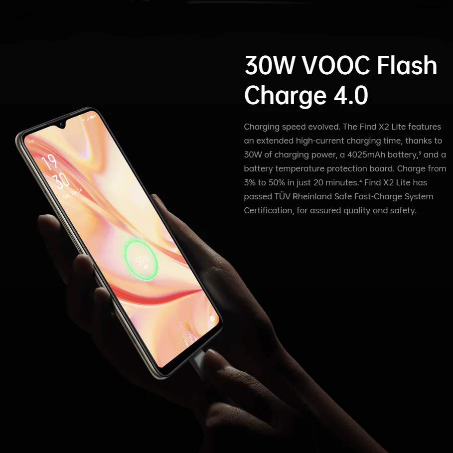Original OPPO Find X2 Lite 8GB+128GB Smartphone Android 30W Charging 6.4 inch Cell phone 5G Network 48MP Camera Mobile Phones