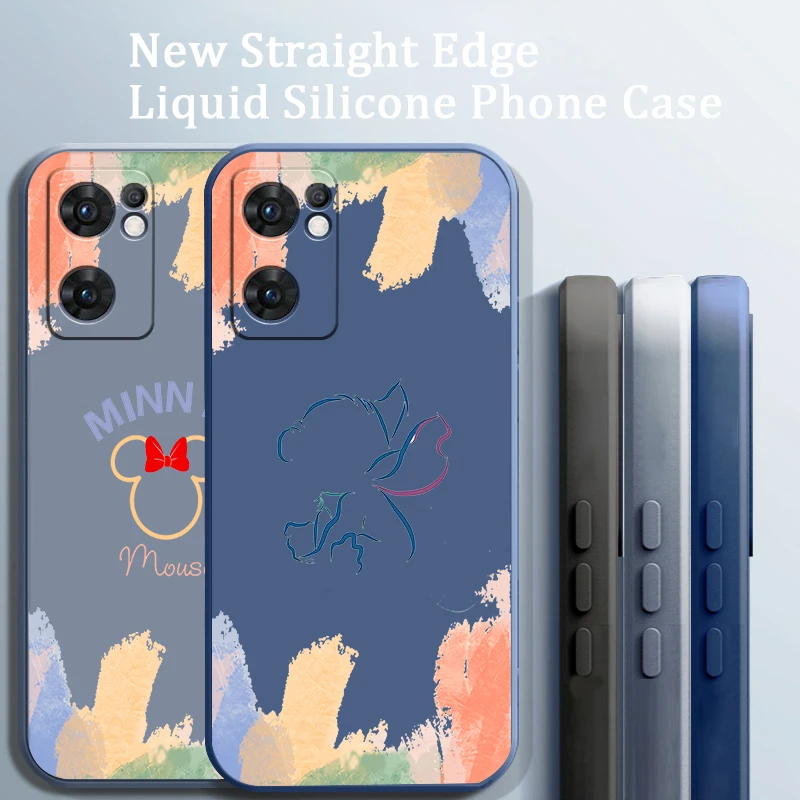 Чехол для телефона с изображением Микки и Минни Маус OPPO A73 A31 2020 Reno7 SE 6 5 4 2 Z Lite Pro Plus