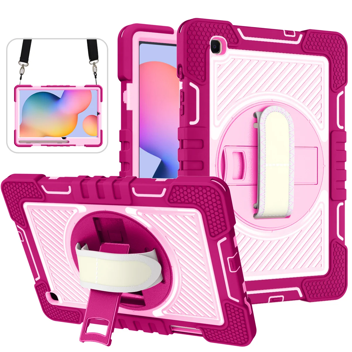 Чехол для Samsung Galaxy Tab S9 FE A9 Plus A8 10 5 2021 SM-X200 X205 S6 Lite A7 4 T500 T220 детский безопасный чехол