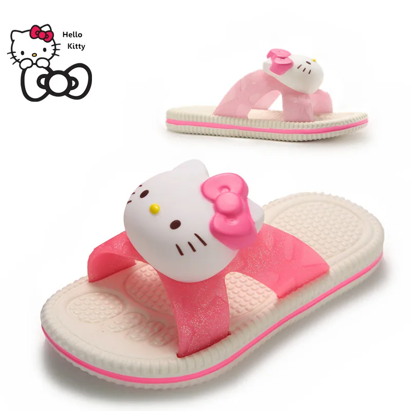 

Hello Kitty Children's Slippers Student Non-Slip Soft Bottom Cartoon Bath Sandals Home
