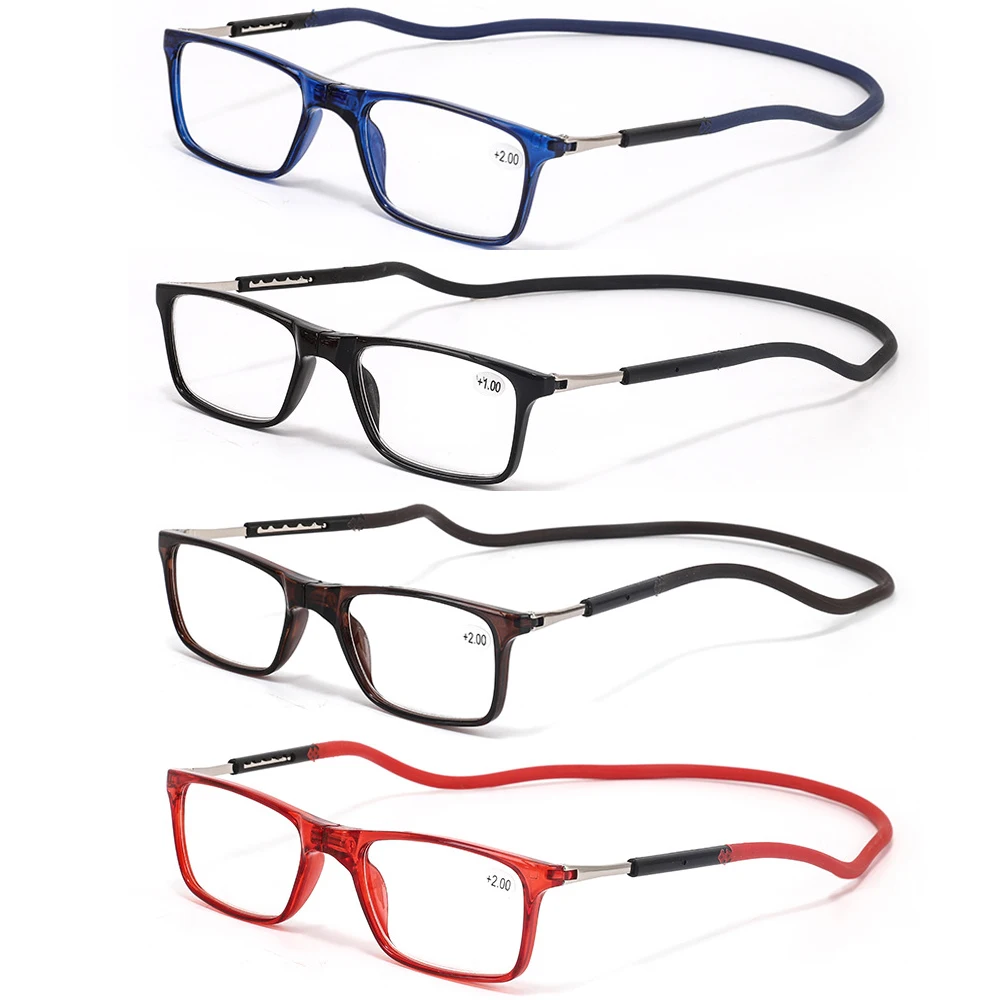 

Регулируемые очки для дальнозоркости с подвесной шеей мужские постоянные портативные очки для чтения женские полные очки