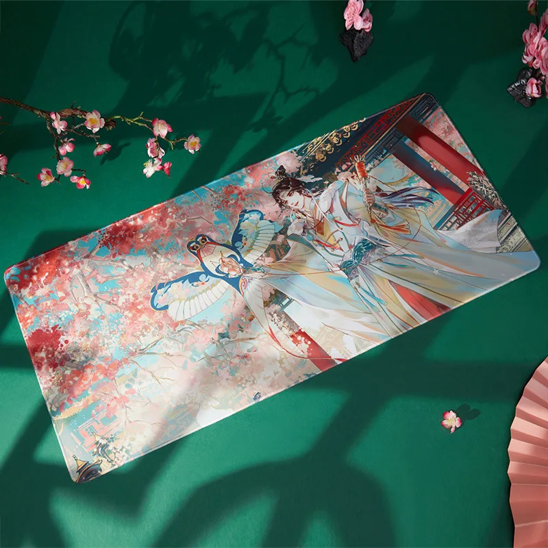 

Небесное официальное благословение Тянь Гуань Си фу аниме периферийный Xie Lian день рождения Настольный коврик постер складной веер унисекс подарок для взрослых и детей