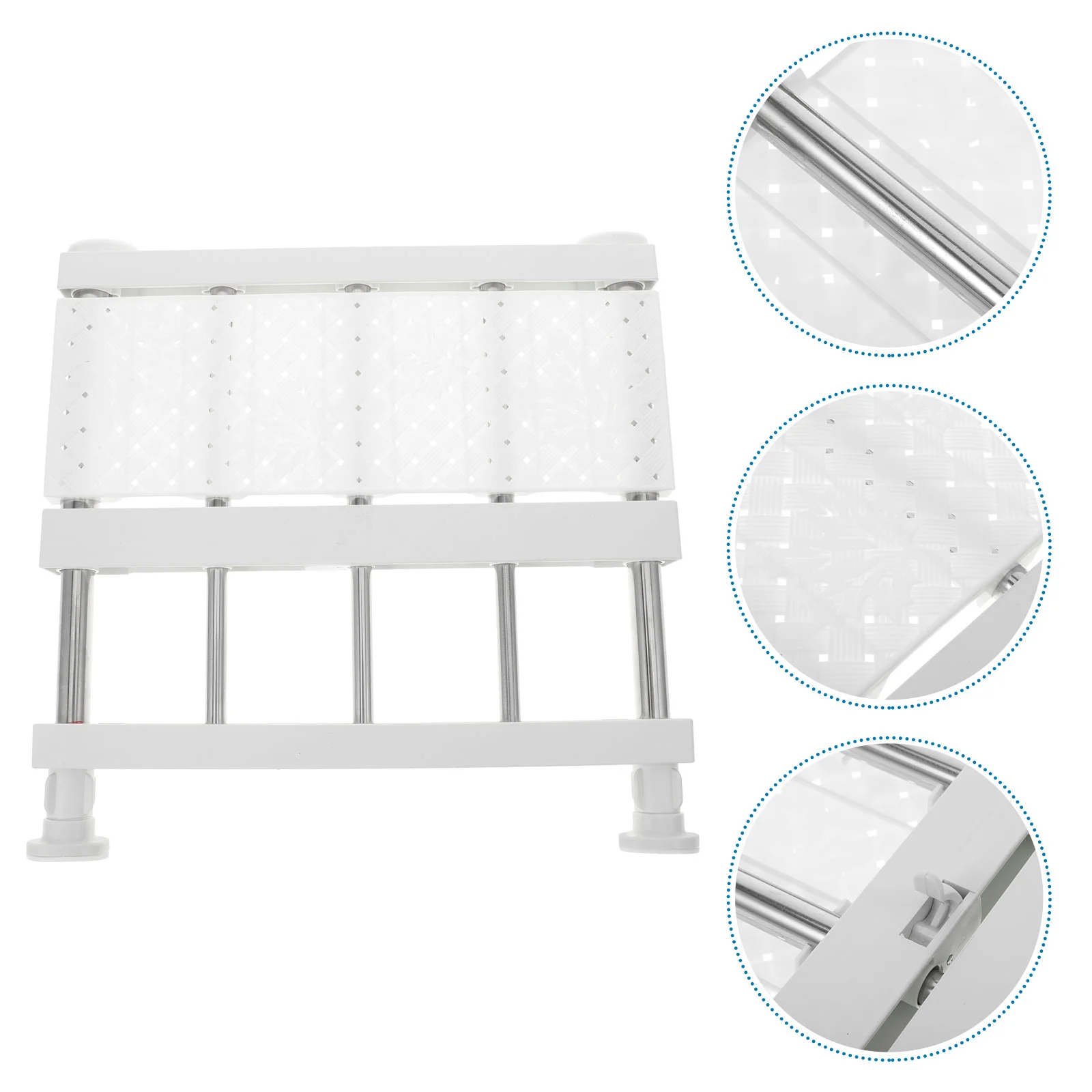 

Portable Wardrobe Closet Compartment Organizer Storage Rack Shelf Divider Dividers Drawer Clamp White Separator Folding closure