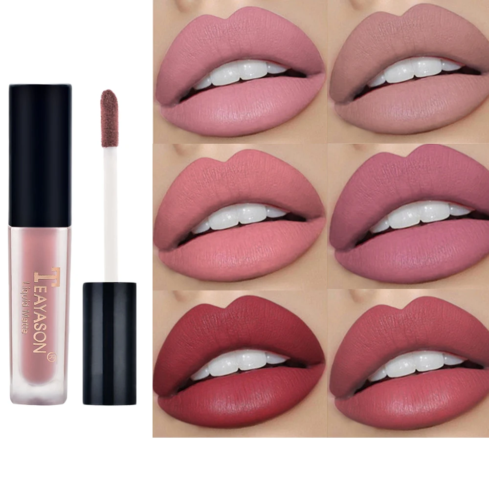 

Fashion Makeup Lipstick Matte Velvet Lip Gloss Long-Lasting Luxury Make Up Waterproof Women Sexy Maquillage Cosmetics Gift NEW