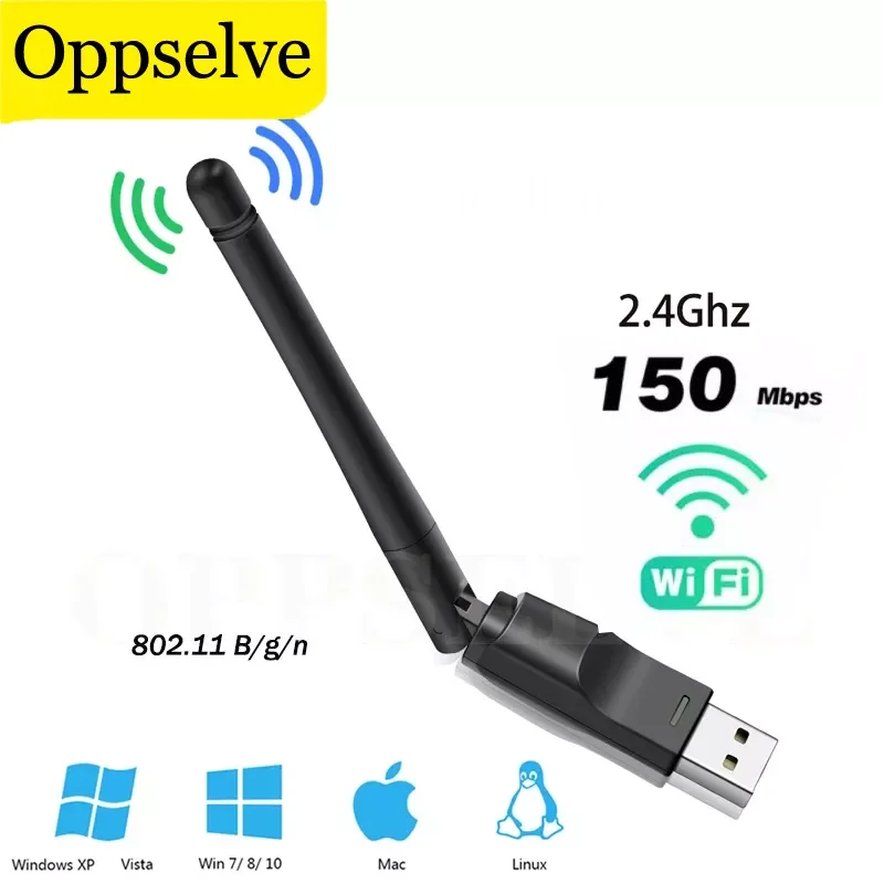

Wi-Fi-адаптер MT7601, 150 Мбит/с, с антенной