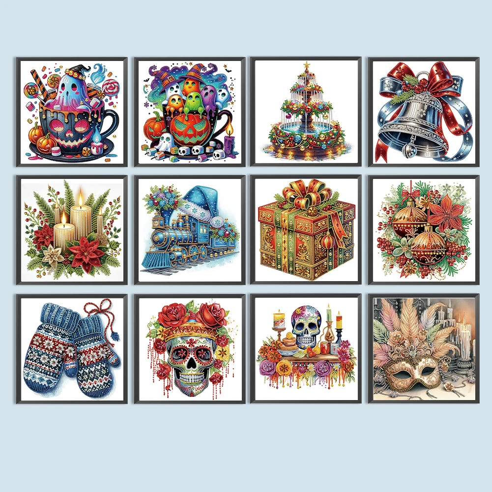 5D DIY Частичная дрель специальной формы Алмазная картина Рождество Хэллоуин