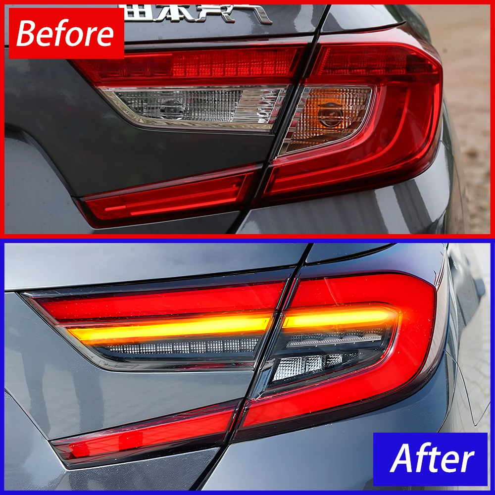 Автомобильные задние фонари в сборе для Honda Accord 2018-2021 светодиодные