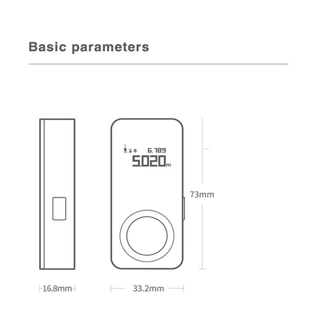 

Tape Measure Digital Rangefinder Distance Meter Woodworking Measuring