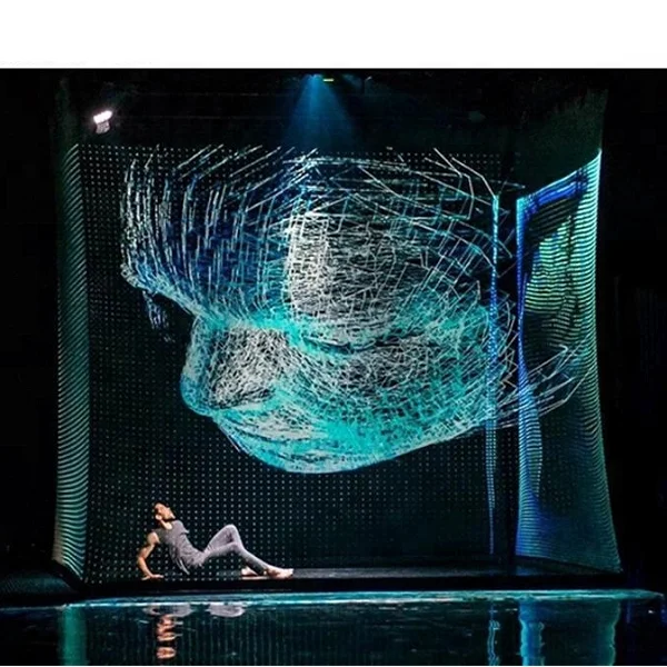

Customized Size Digital Holographic Screen 3D Holographic Projection hologauze for concert