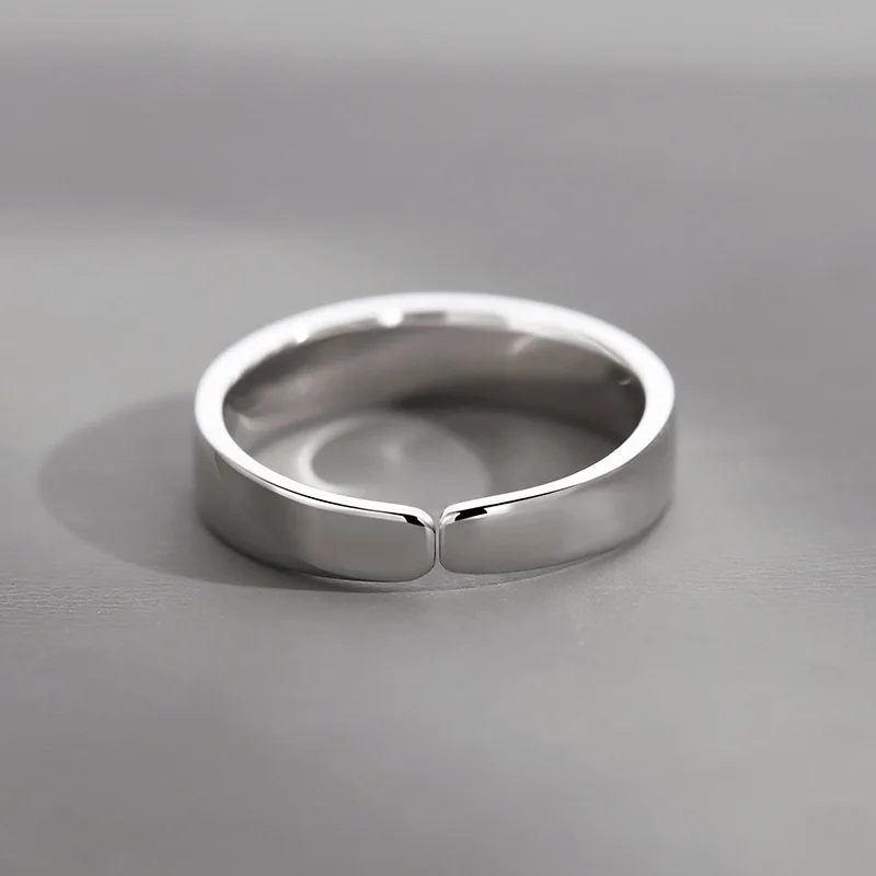 Мужские серебряные кольца 925 пробы модные трендовые открытые с изменяемым