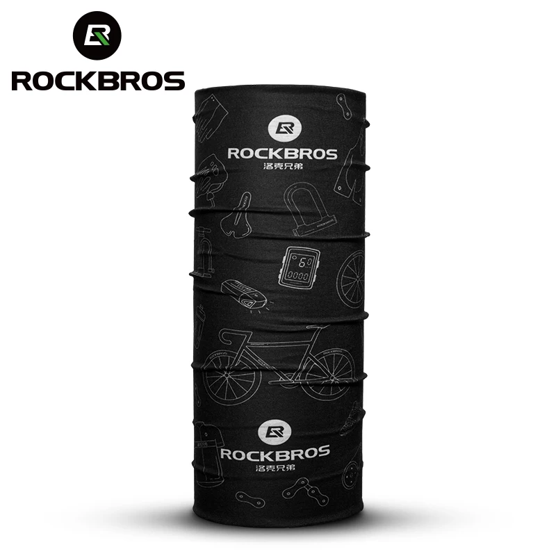 

ROCKBROS Спортивная маска для лица флисовая высокая эластичность дышащий шарф для бега велосипеда рыбалки лыжи теплая маска бандана Мужская Ве...