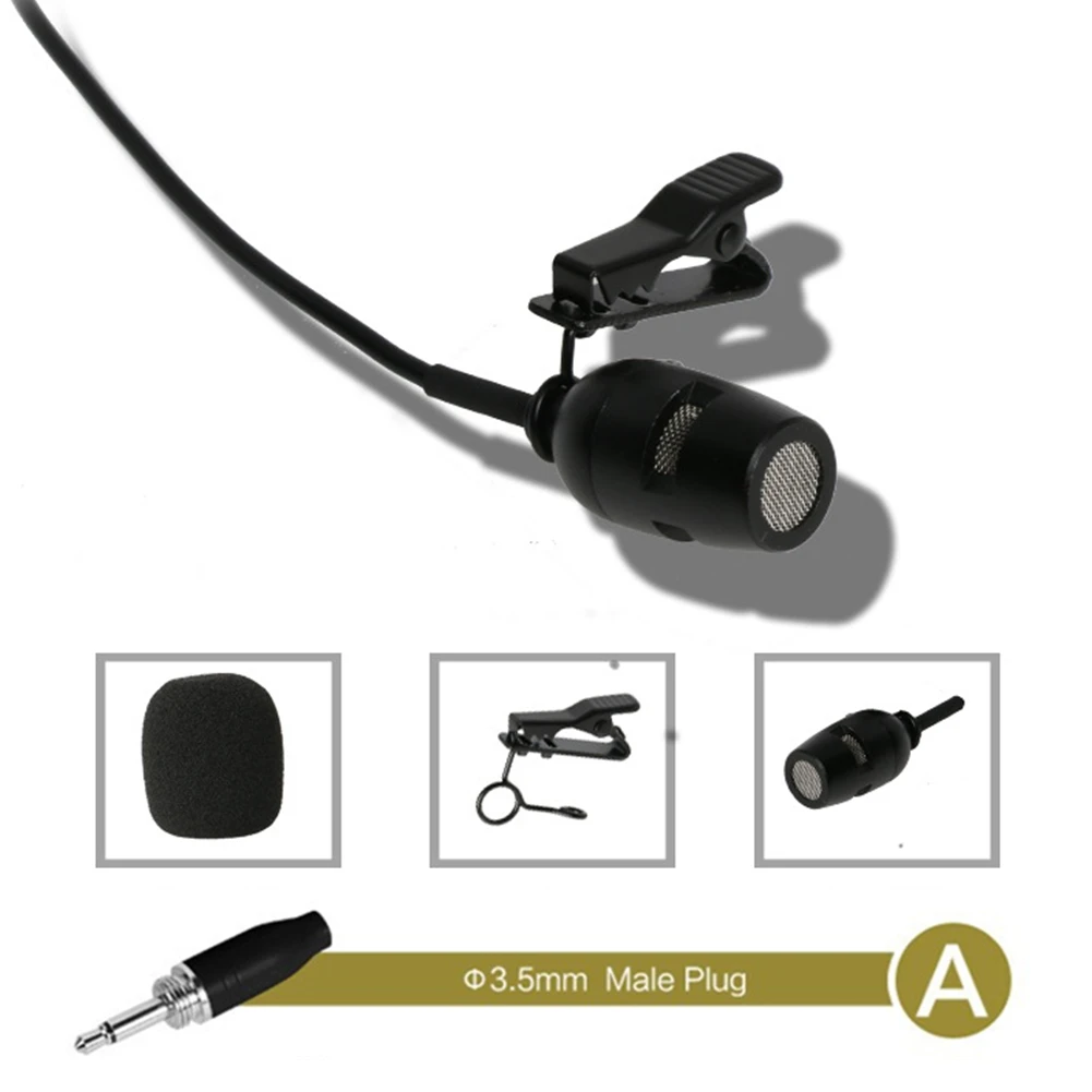 

4Pin XLR 3.5MM Lavalier Lapel Microphone For Sennheiser For Shure Wireless Transmitter Black Clip On Lapel Lavalier Mic Omnidire
