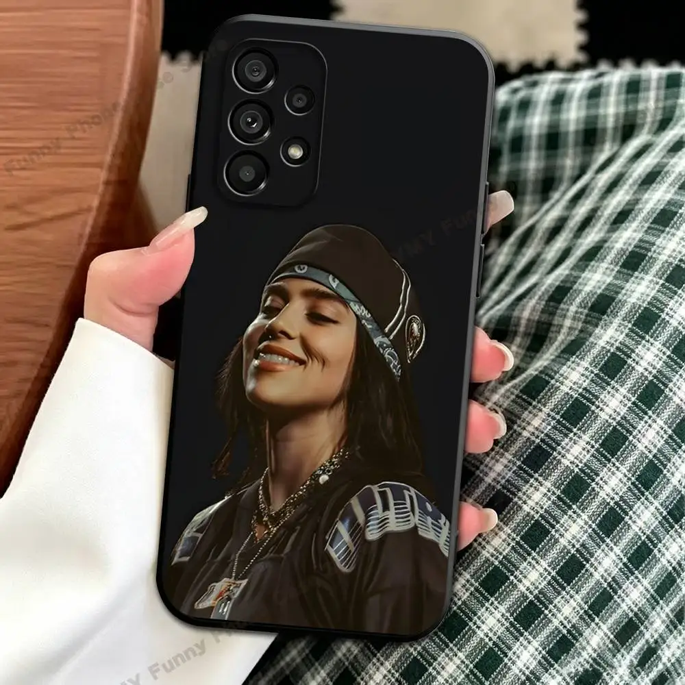 Фото Силиконовый защитный чехол HIT ME HARD AND SOFT Billie Eilish для Samsung A21 31 51 53 20 22 30 32 42 50 70 №4