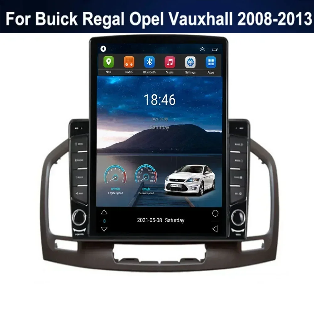 For Tesla Style Android13 Car Radio Buick Regal 2009 - 2013 Opel Insignia Multimedia Video Player GPS Stereo Carplay DSP RDS