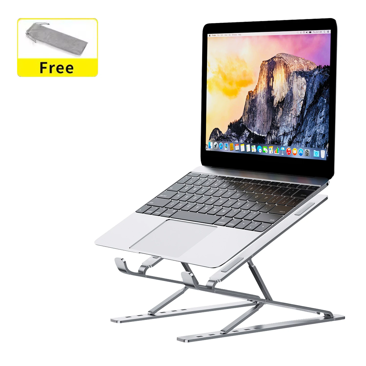 

Laptop Stand for Desk Aluminum Notebook Support Riser Portable Computer Bracket Foldable MacBook Pro Holder Lap Top Base For Pc