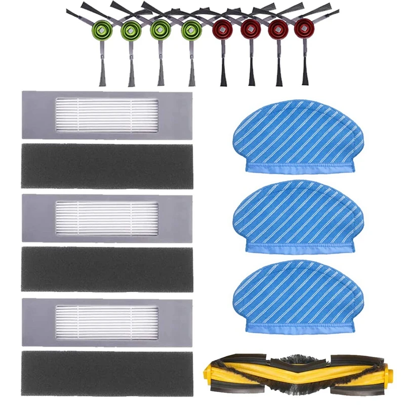

Main Brush Side Brush HEPA Filter For Ecovacs 950 920 Robot Vacuum Cleaner Replacement Parts