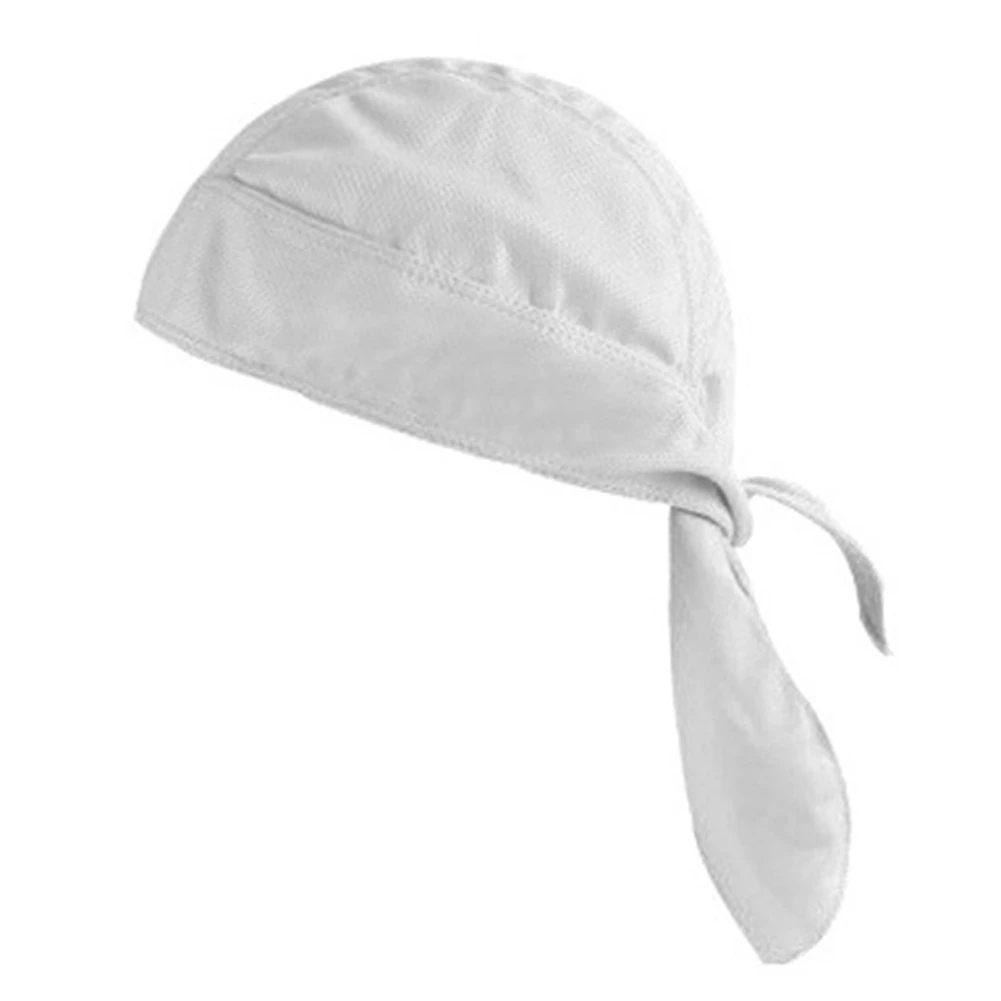 

Быстросохнущий головной шарф, чистая велосипедная шапка, летняя мужская бандана для бега и верховой езды, головной платок, Пиратская шапка, головной убор, белая повязка на голову