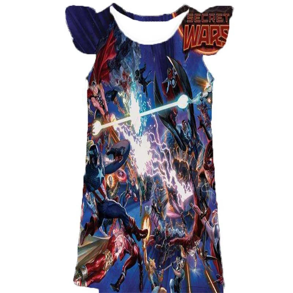 Детская ночная рубашка с 3D Цифровым принтом на Возраст 3-8 лет |