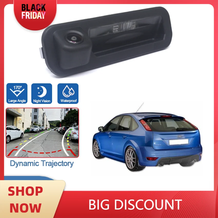 HD Водонепроницаемая камера заднего вида с ручкой багажника 1080*720 для Ford Focus 3 2011 2012