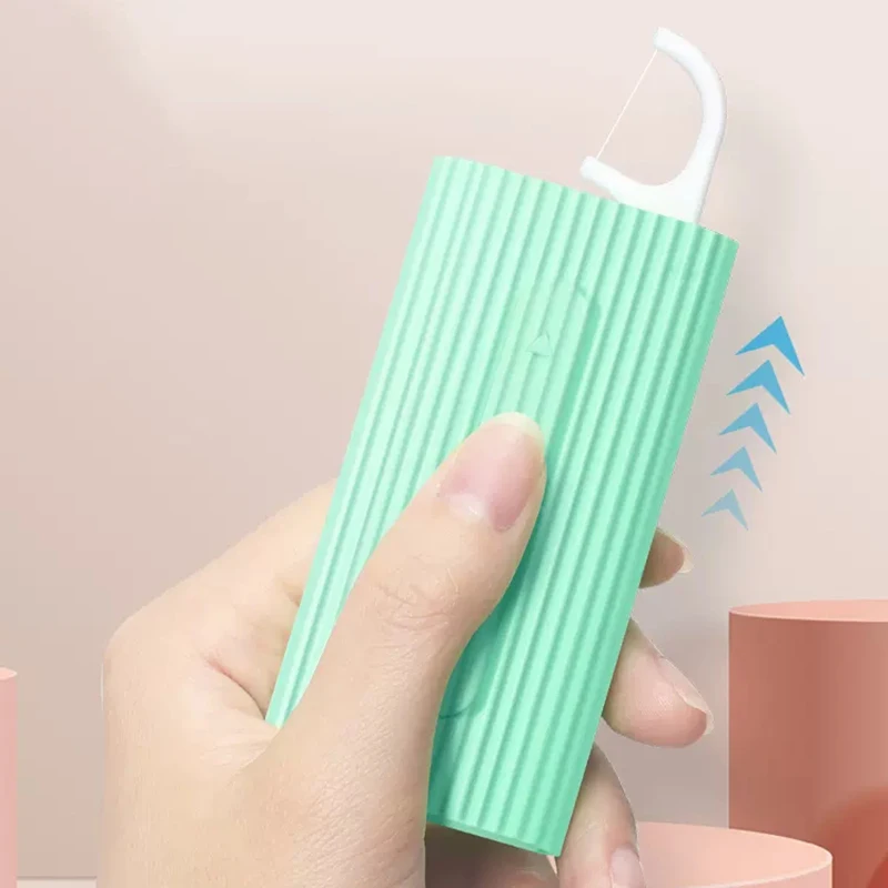 

Портативный автоматический ящик для хранения зубной нити, чистящие средства, зубочистка, чистка зубов, гигиена полости рта, инструменты для...