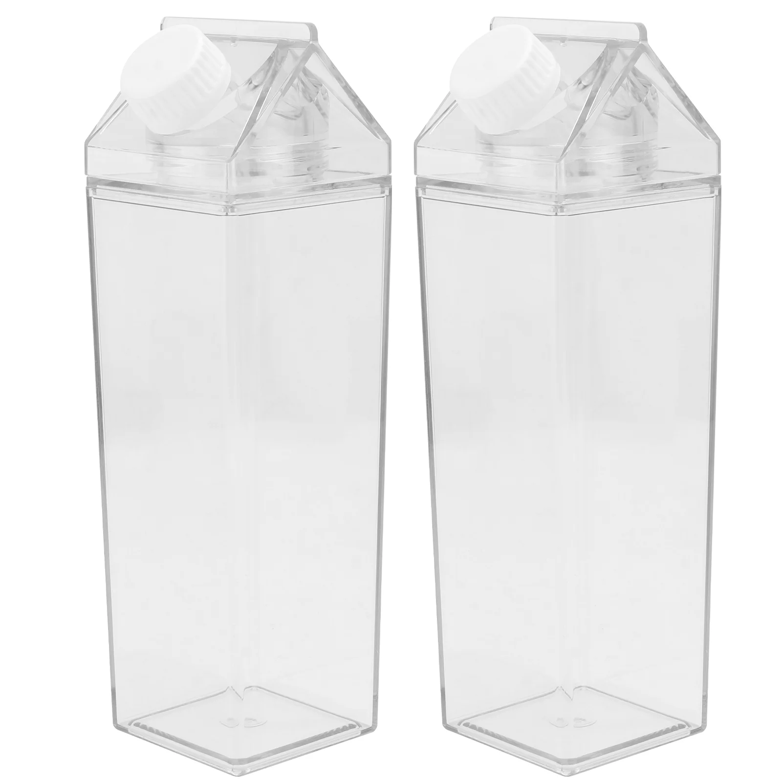 

Bottlewater Carton Clear Emptytransparentbottles Container Jar Large Box Square Jug Drinkoutdoorreusable Travel Capacity Can