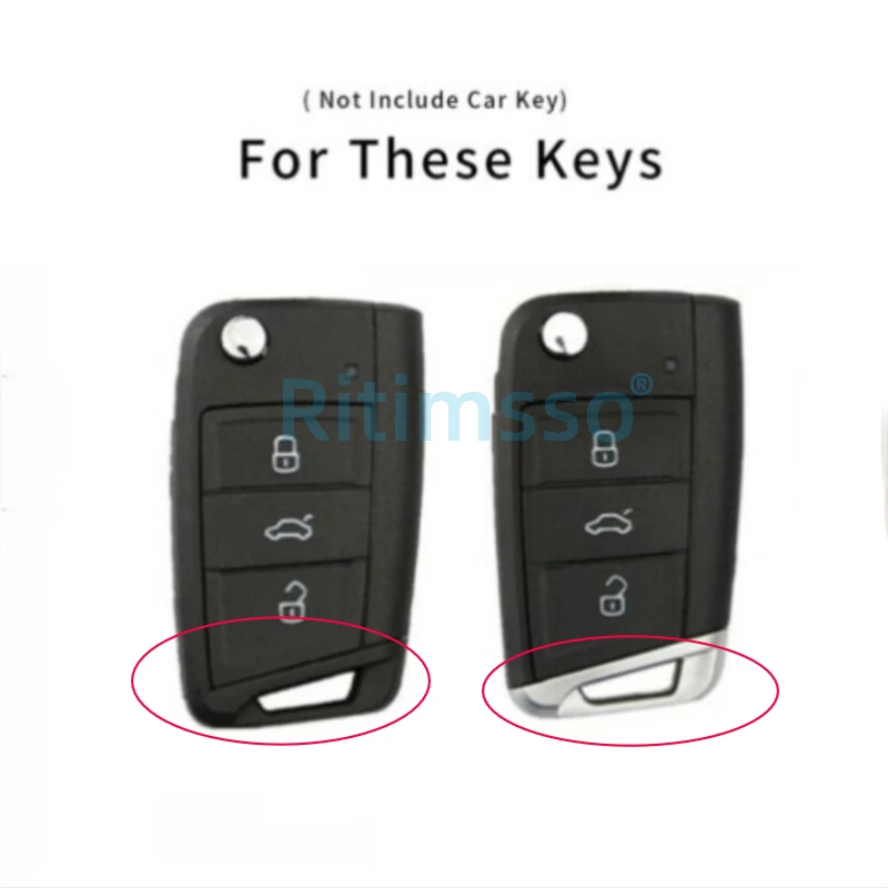 Чехол для автомобильного ключа Tpu для VW Golf 7 T-cross POLO T-Roc Skoda Octavia A7 Fabia Leon Rapid Karoq SEAT Ateca Ibiza Toledo.